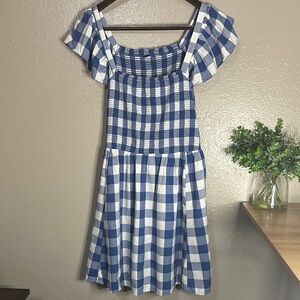 Old Navy Dress- Blue and White Gingham